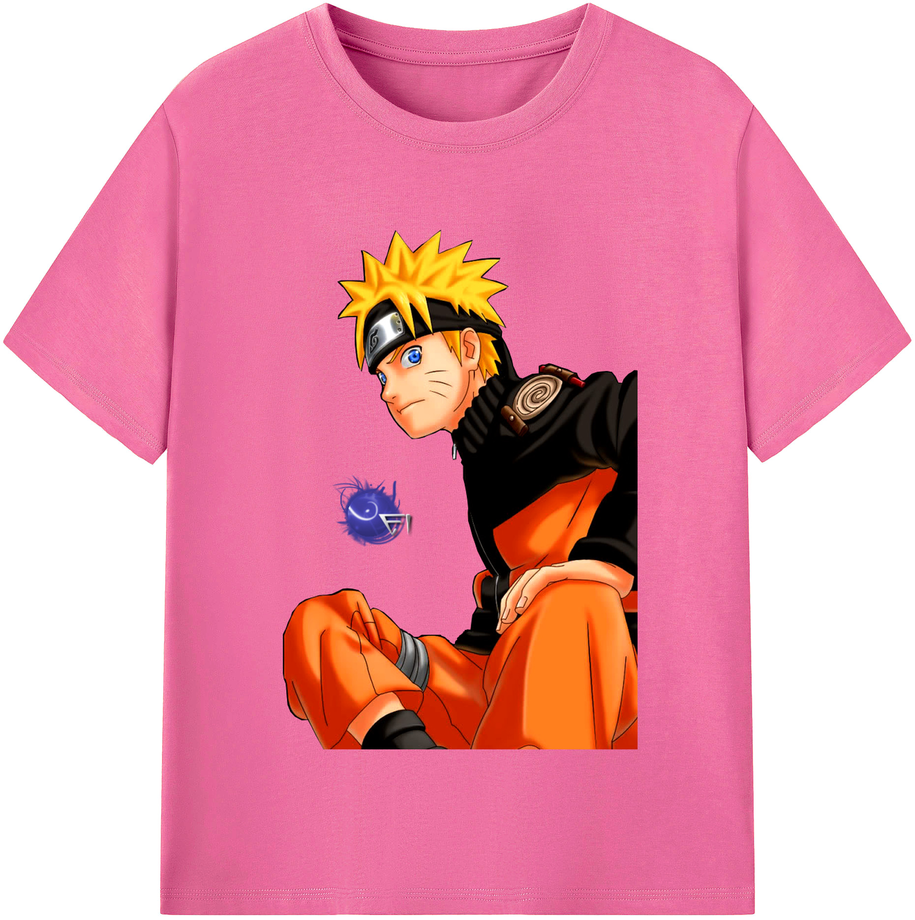 （画像用） NARUTO -ナルト- うずまき ナルト Uzumaki Naruto レディースカジュアルプリントTシャツ（綿100％）